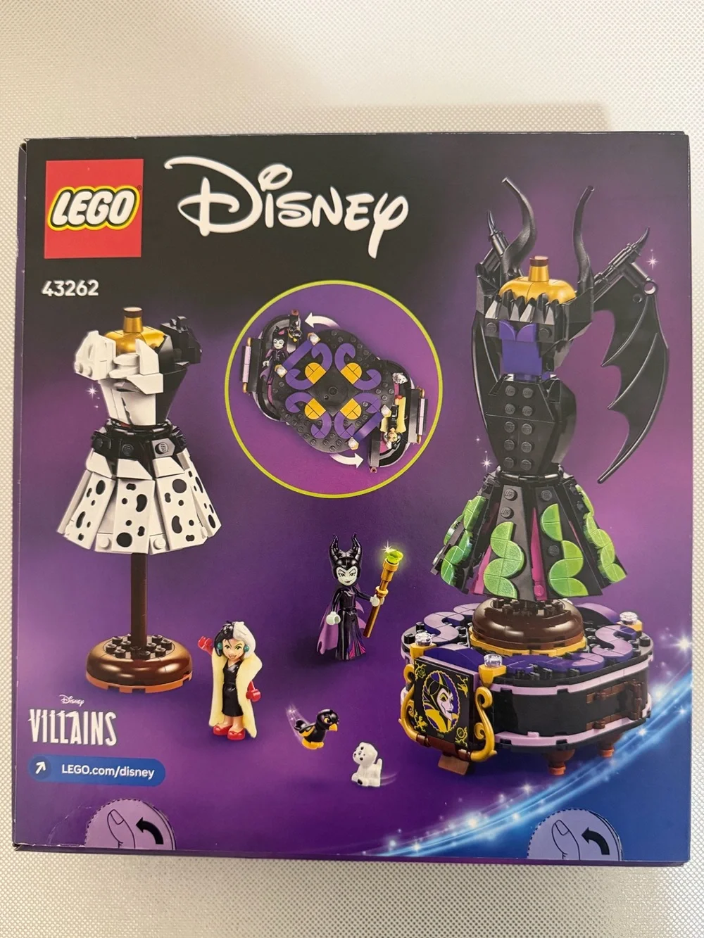LEGO 43262 Maleficent's and Cruella De Vil's Dresses - New & Sealed